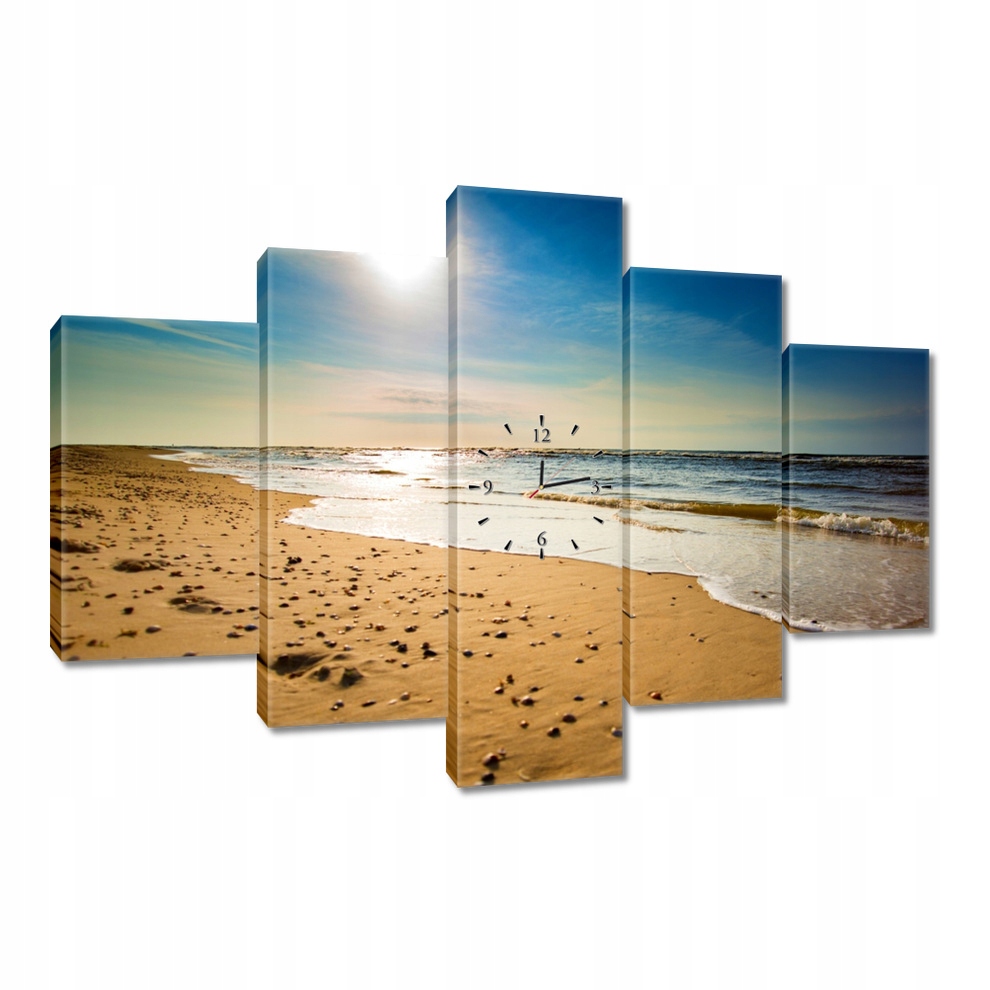 Nástenné hodiny 150x105 Krásny výhľad na pláž