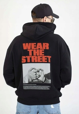Mikina Prosto S kapucí Wear The Street černá