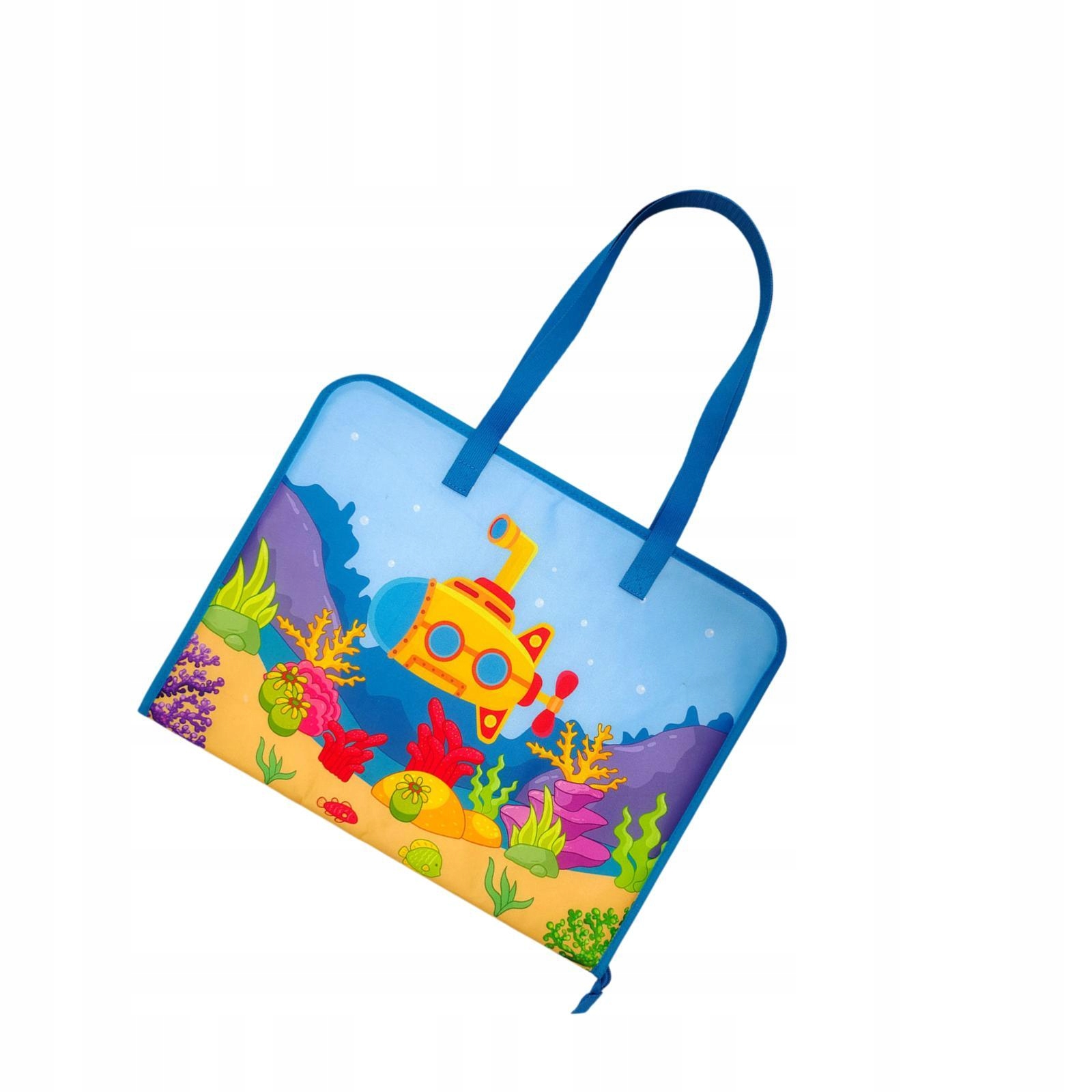 Multi Layered Artwork Tote Bag Children Zippered Portable Practical