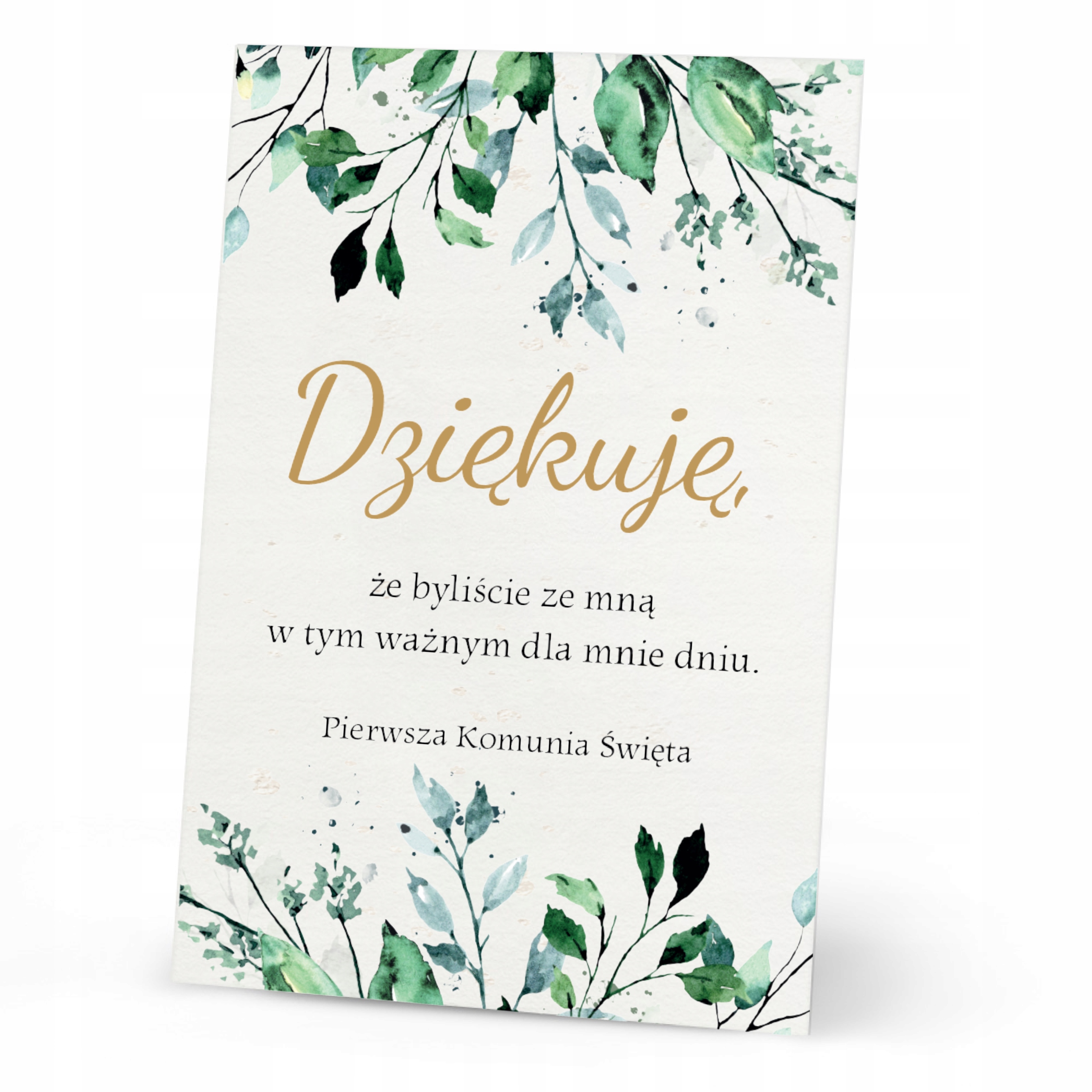 

Bilecik podziękowanie dla gości Komunia (10 szt.)