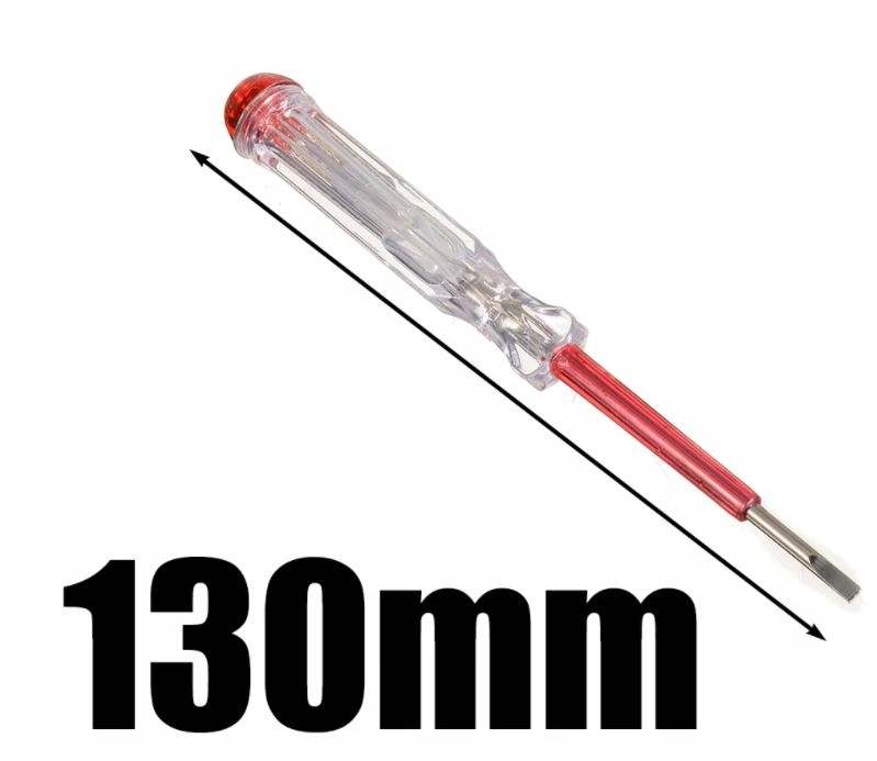 PRÓBNIK NAPIĘCIA PROBÓWKA TESTER DO PRĄDU ŚRUBOKRĘT wkrętak płaski Marka SS