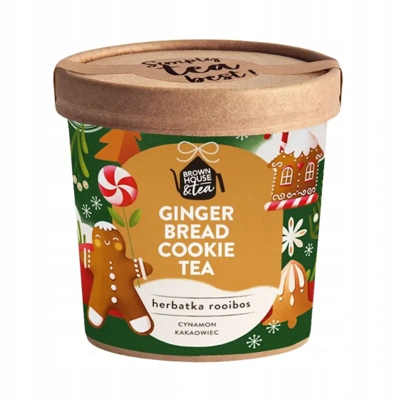 Levně Brown House Tea Čaj Perníčková Sušenka – rooibos s se skořicí 50g