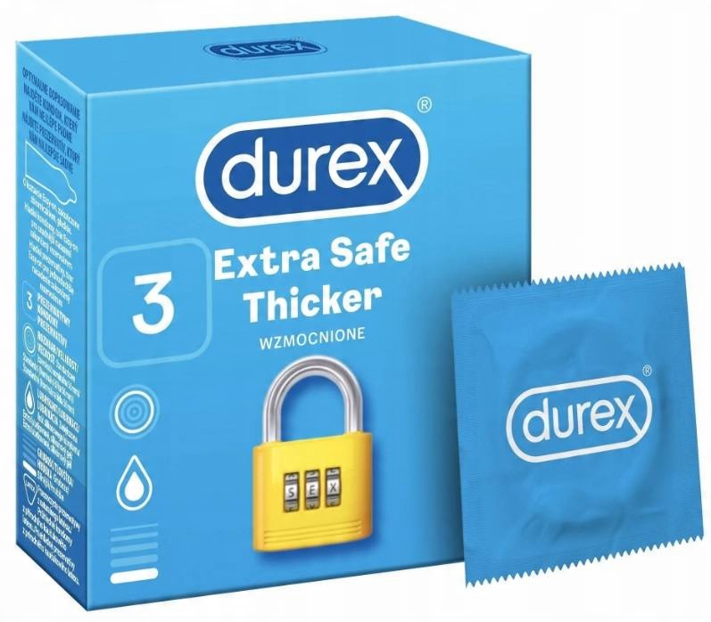 

Prezerwatywy Durex Extra Safe 3 Szt Kartonik