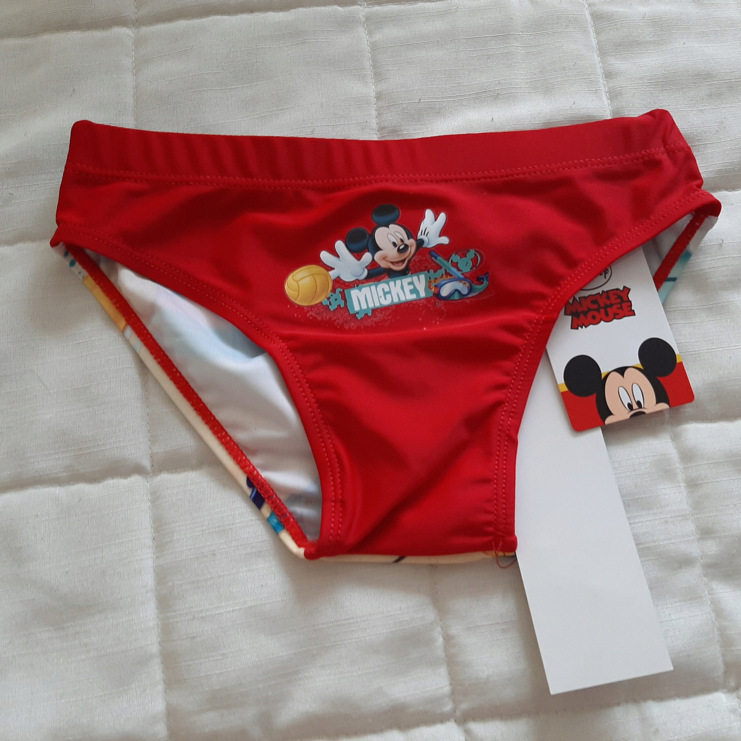 

nowe kąpielówki chłopięce Mickey 104 cm