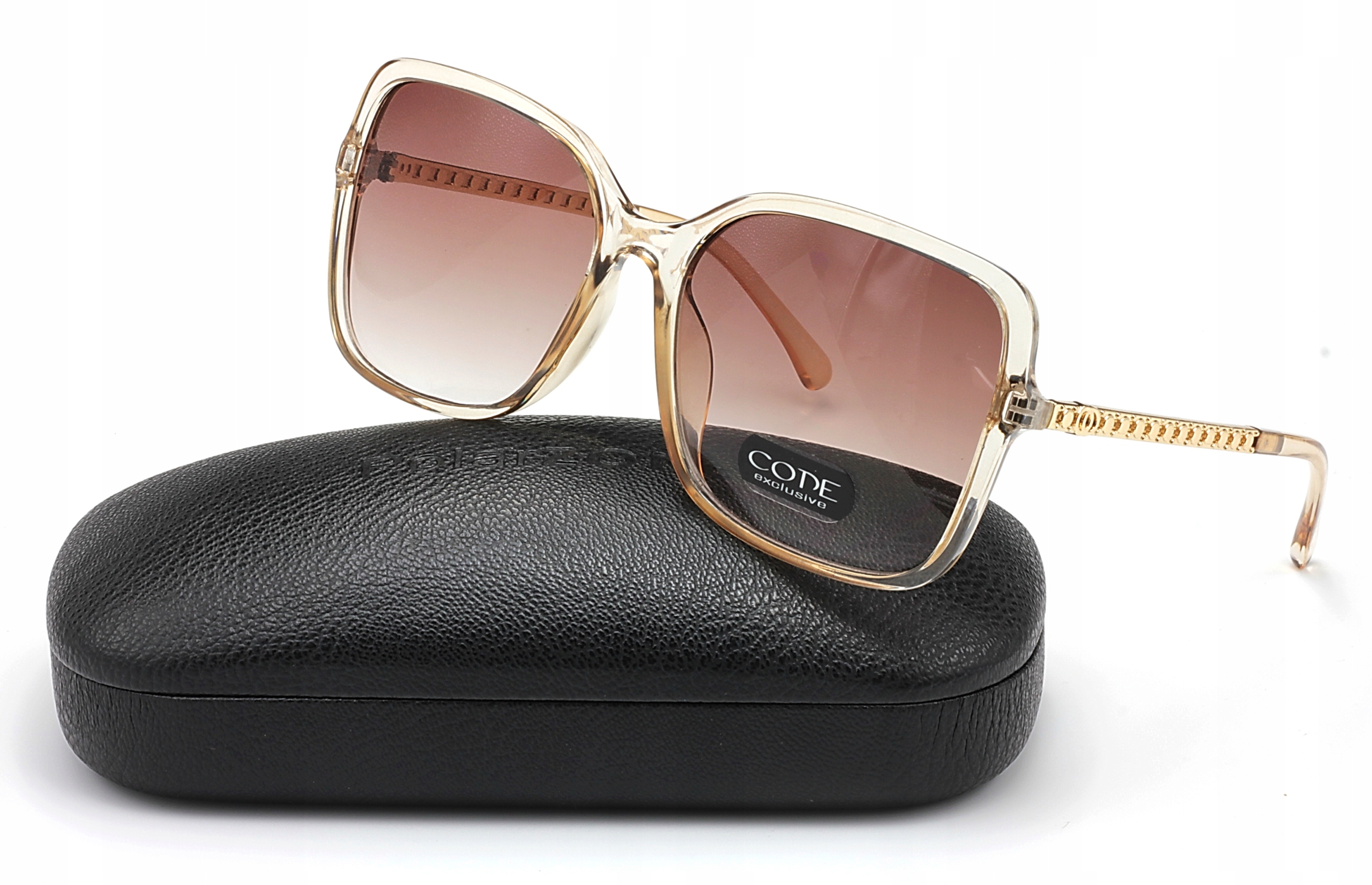 

Okulary Przeciwsłoneczne Damskie Cieniowane Etui