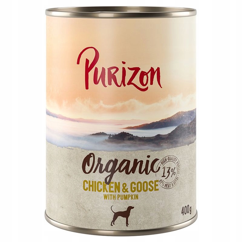 Purizon Organic kuře a husa s dýní 400 g bio vlhké krmivo pro psy