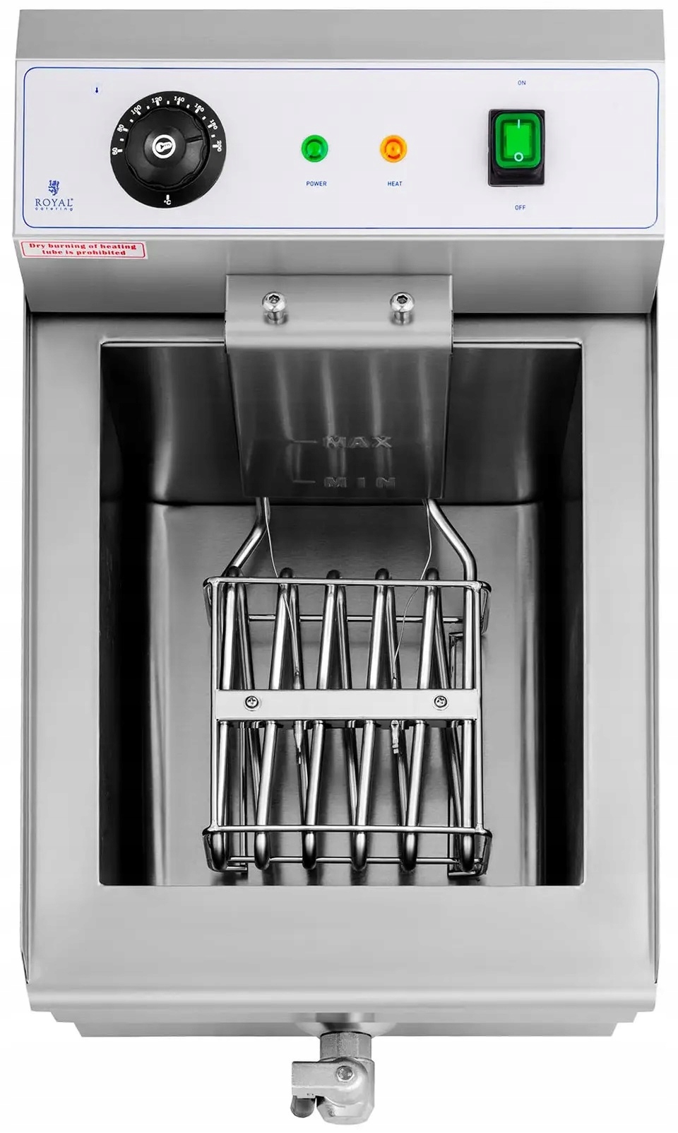 Frytownica elektryczna 16l kurek spustowy ROYAL CATERING RCEF 16EB