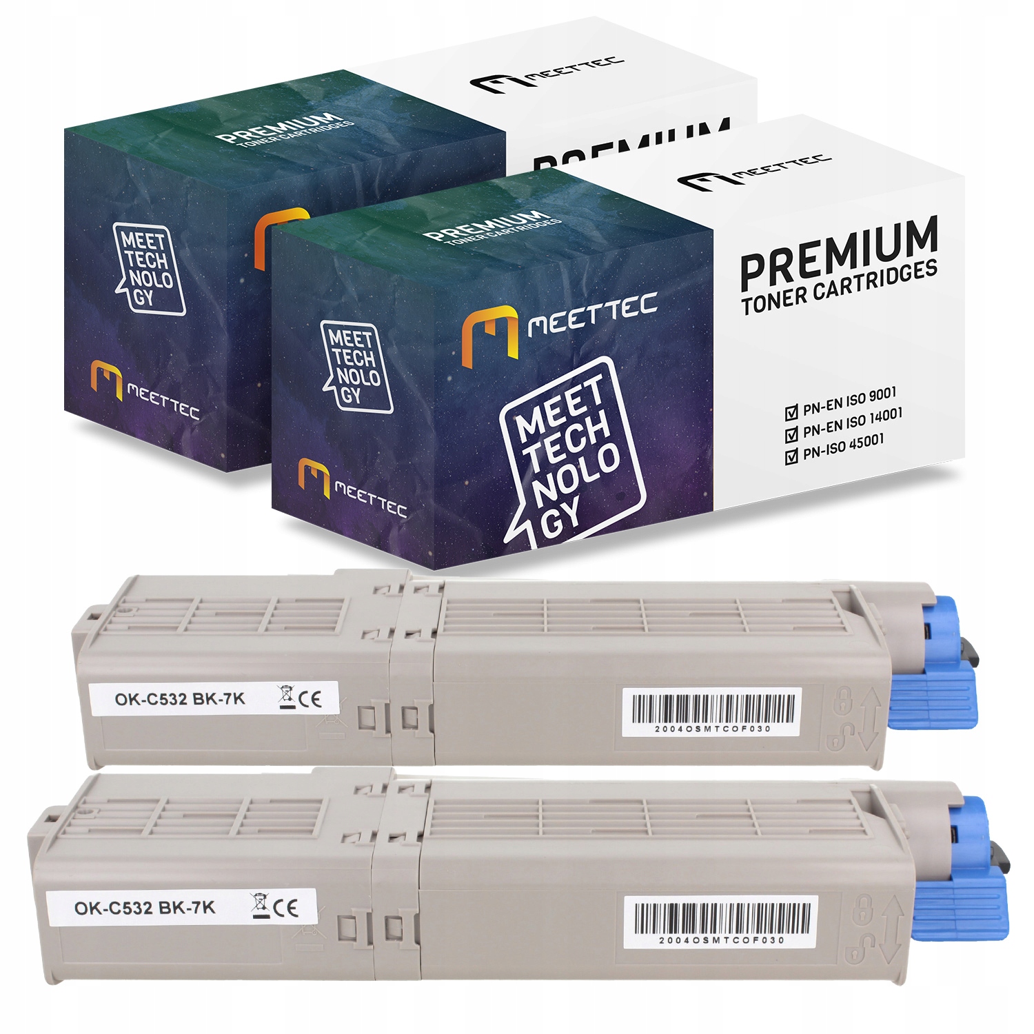 

2 x Toner do Oki C532dn C542dn MC563dn MC573dn Bk