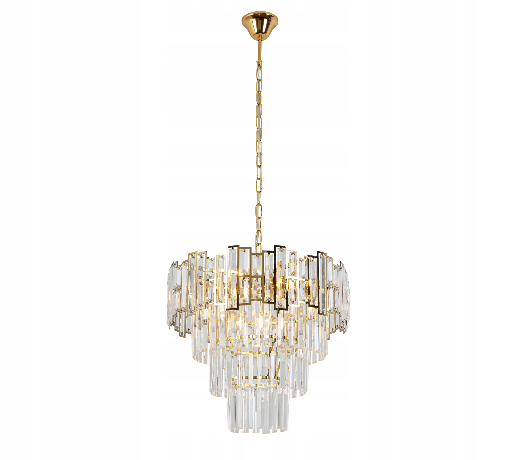 Lampa sufitowa żyrandol Cedr 5 metal kryształ Gold