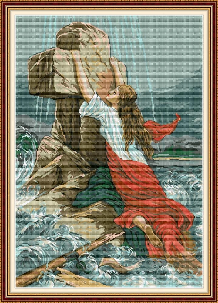 Křížková výšivka počítaná sada (kanva, mulina)