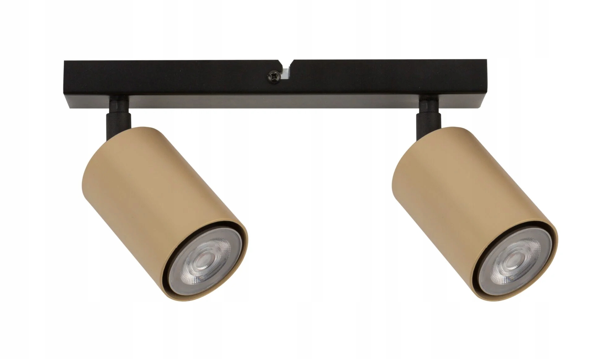 Stropní svítidlo moderní, černá, zlatá, 2 reflektory podlouhlé, 25 cm Sigma