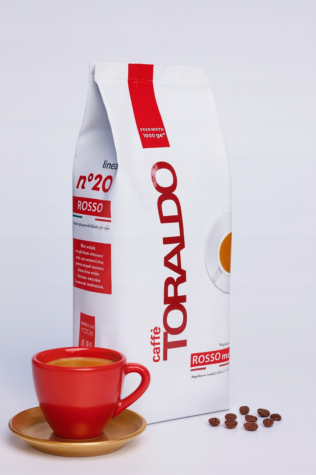 Levně Káva zrnková Toraldo smíšená 1 kg 85% arabica, 15% robusta