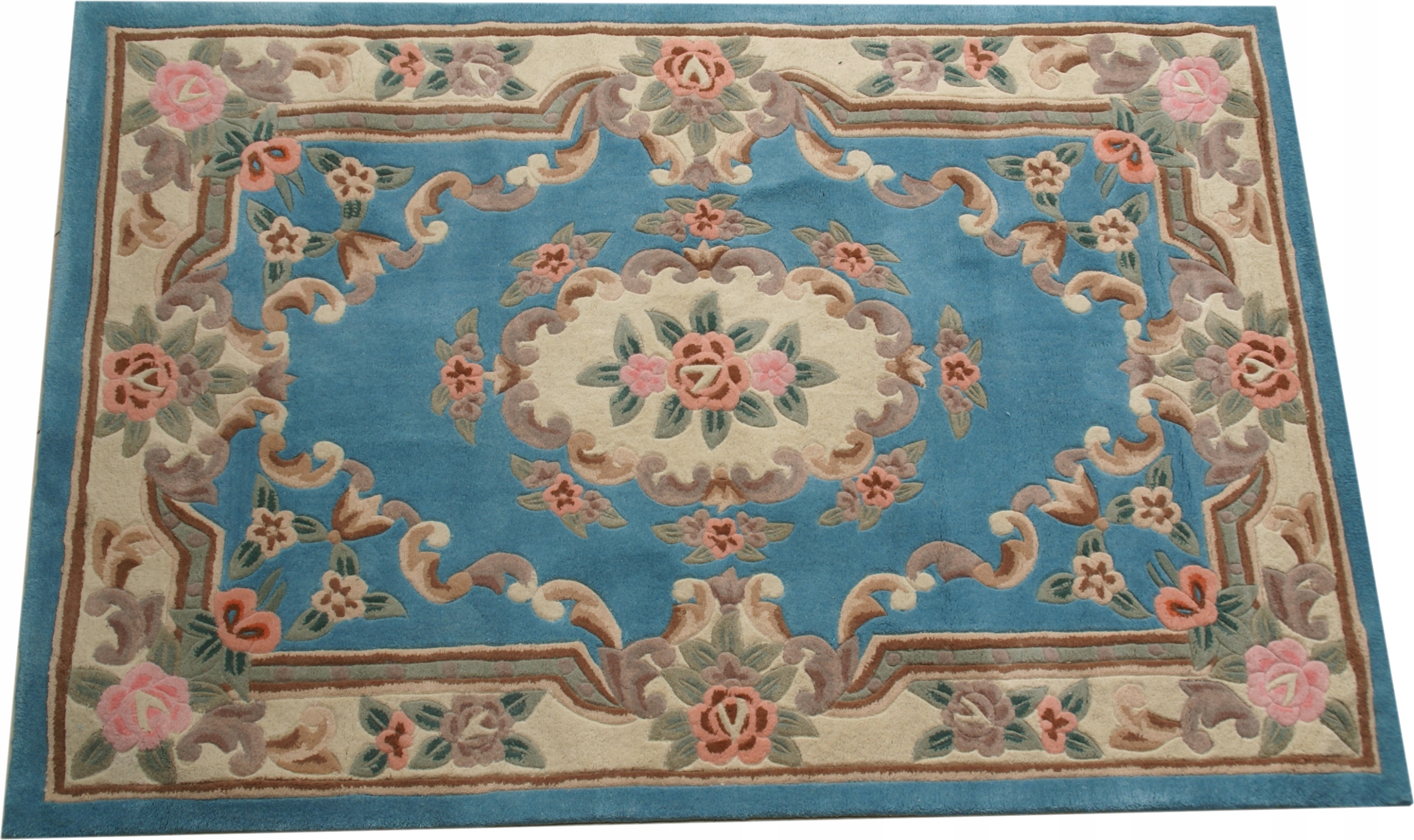 Wełniany dywan Aubusson 120x180 niebieski