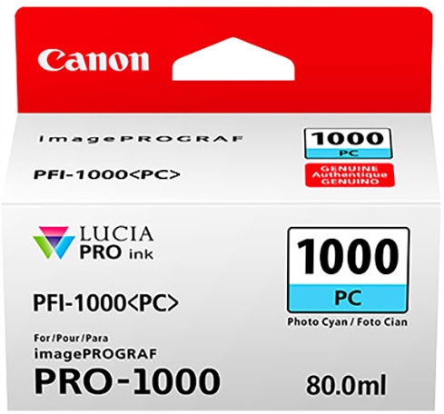 Canon PFI-1000 Pc, foto azúrový