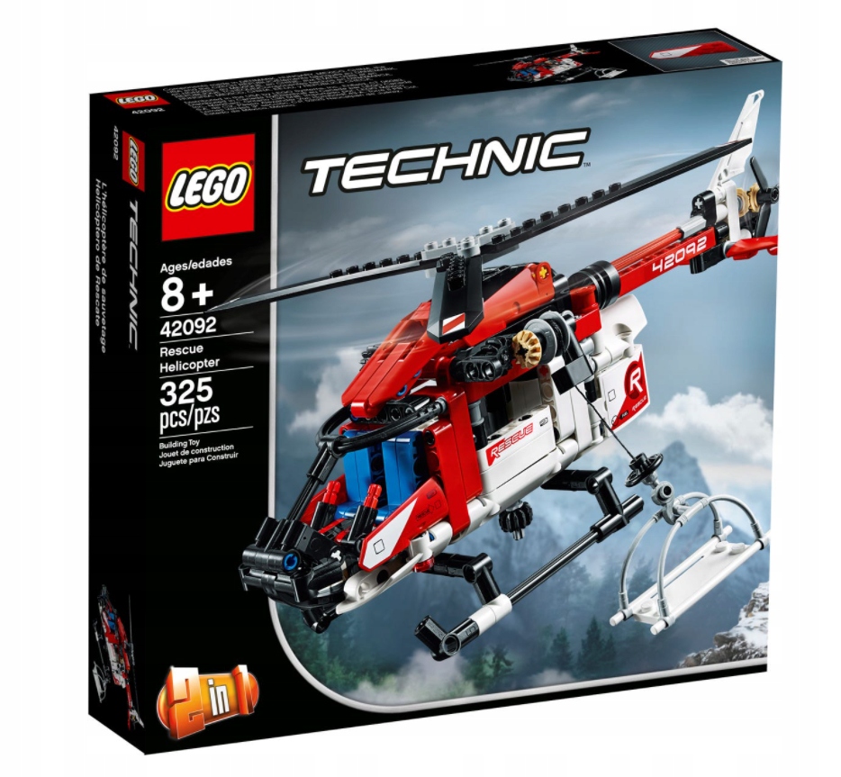 

Lego Technic Helikopter ratunkowy 2w1 42092