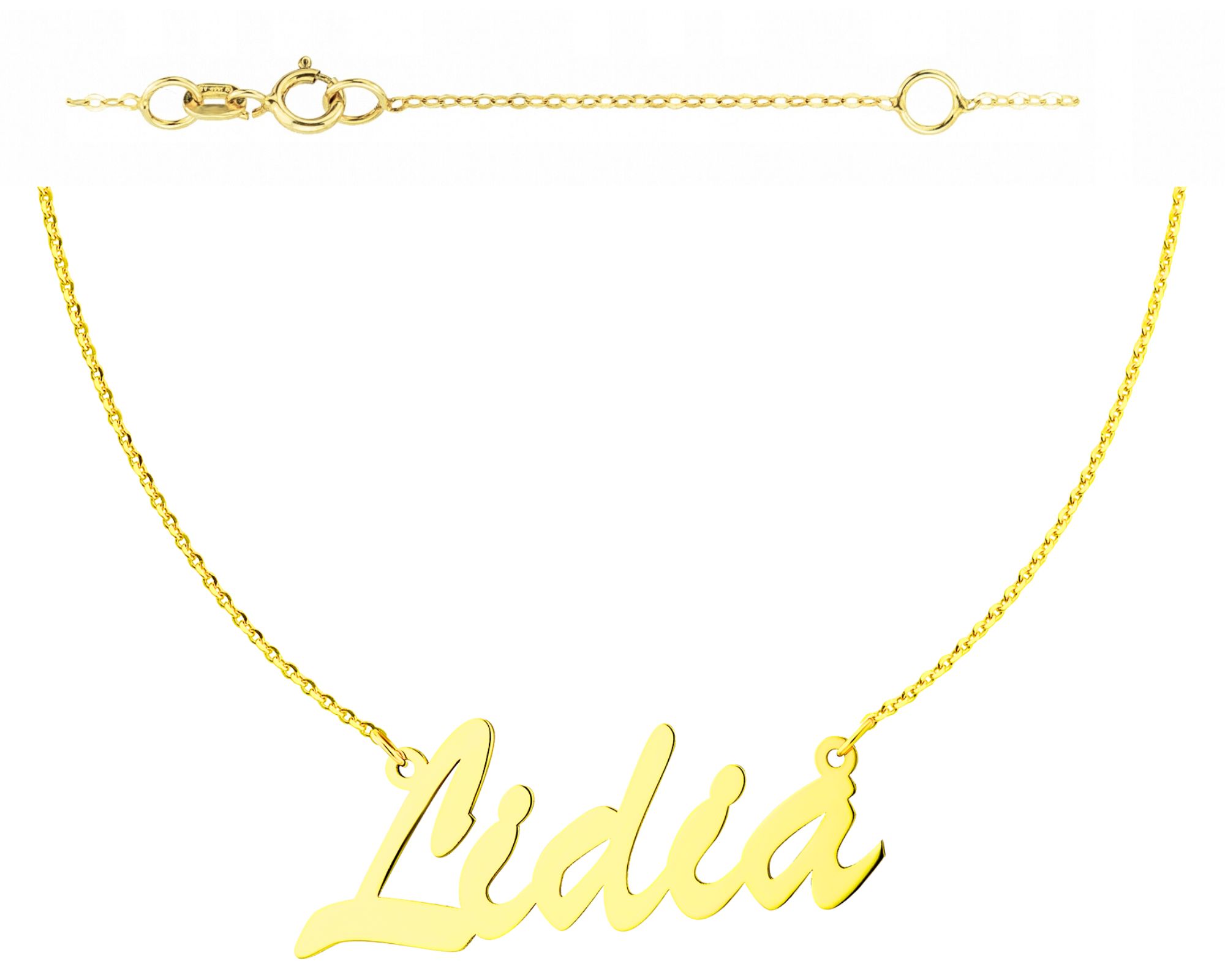 Zlatý Náhrdelník Se Jménem Lidia Zlato 585 Personalizovaný Dárek