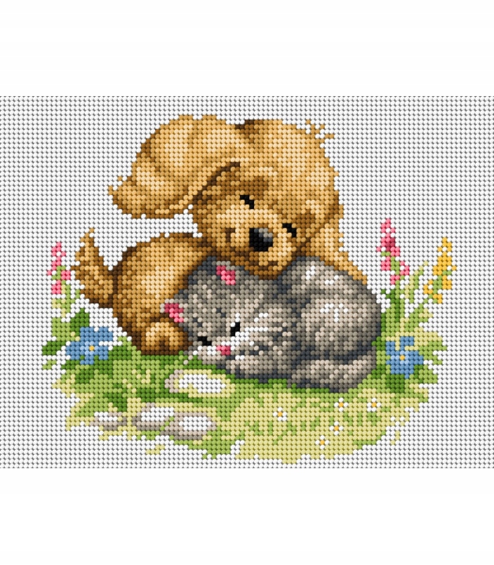 Kanwa z nadrukiem 18x24cm Haft Krzyżykowy 5050