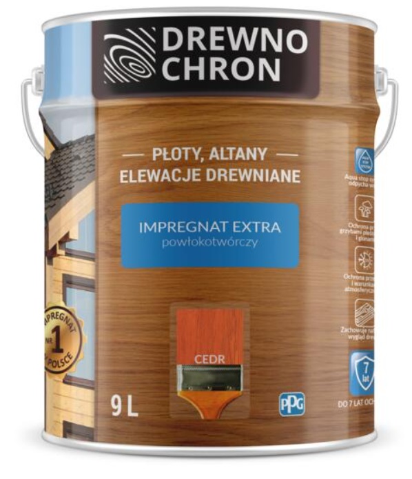 Drewnochron Extra Impregnace 9L Cedru