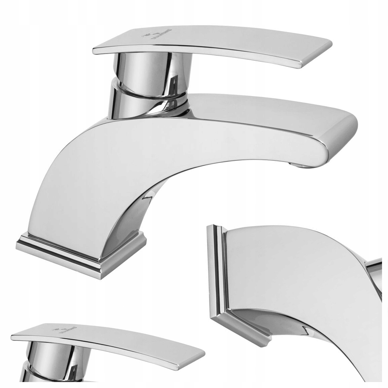 Stojanková Umývadlová Batéria Zátka Click-clack Rodos Chróm Vysoká Kvalita