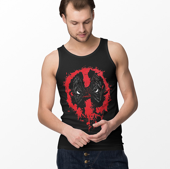 TANK TOP FILMOWE DEADTHPOOL FACE