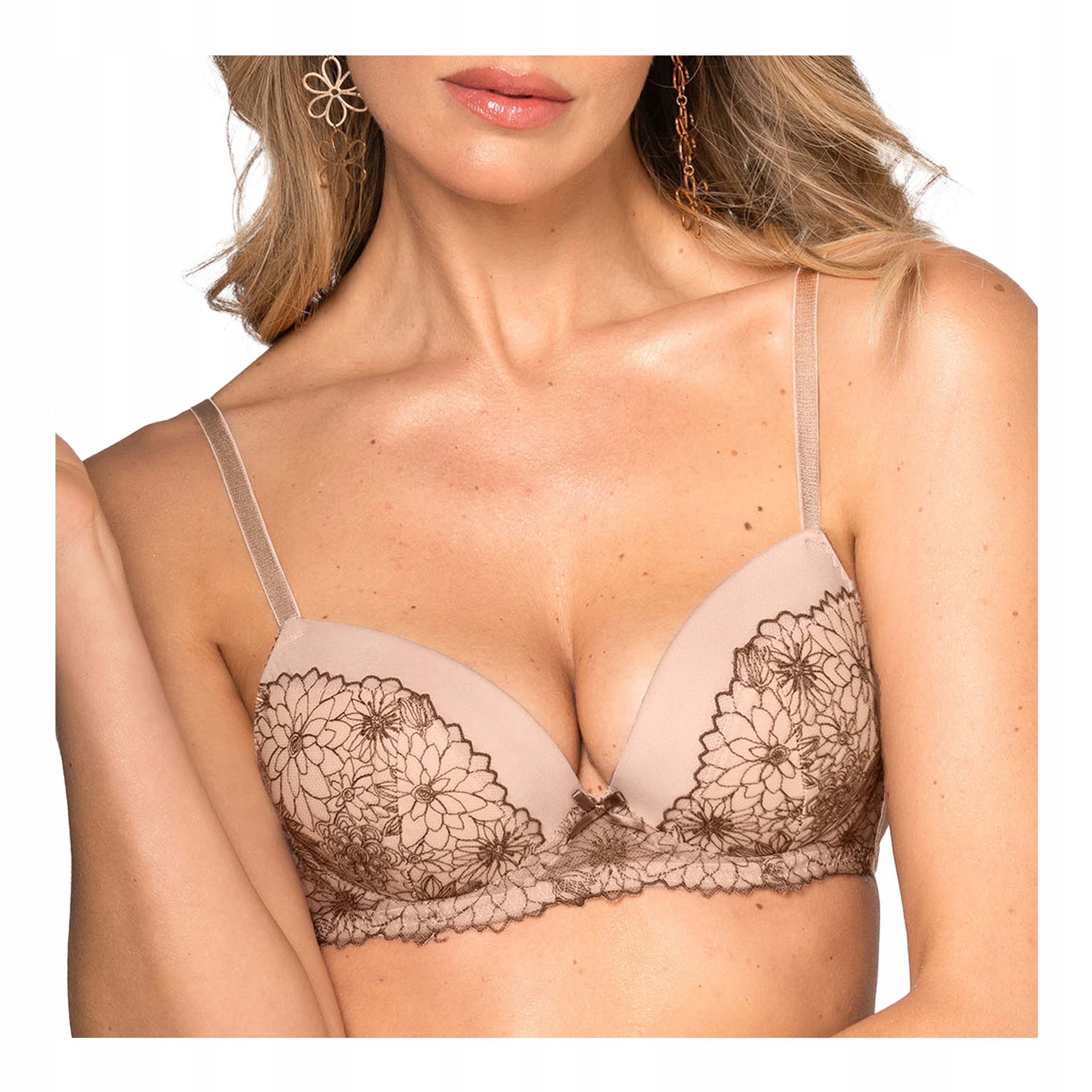 Dámská vyztužená podprsenka s krajkovými kosticemi 90B, podprsenka Sielei