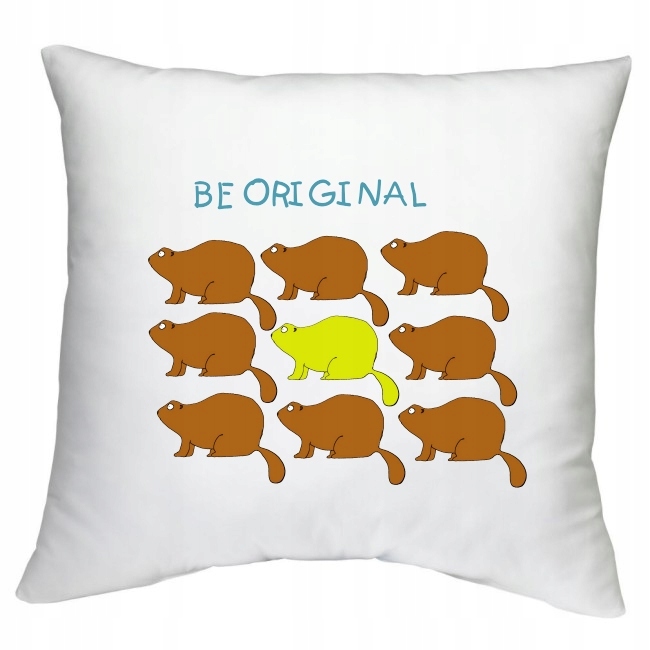 PODUSZKA BĄDŹ ORYGINALNY biedronka koty bóbr wzory Marka inna