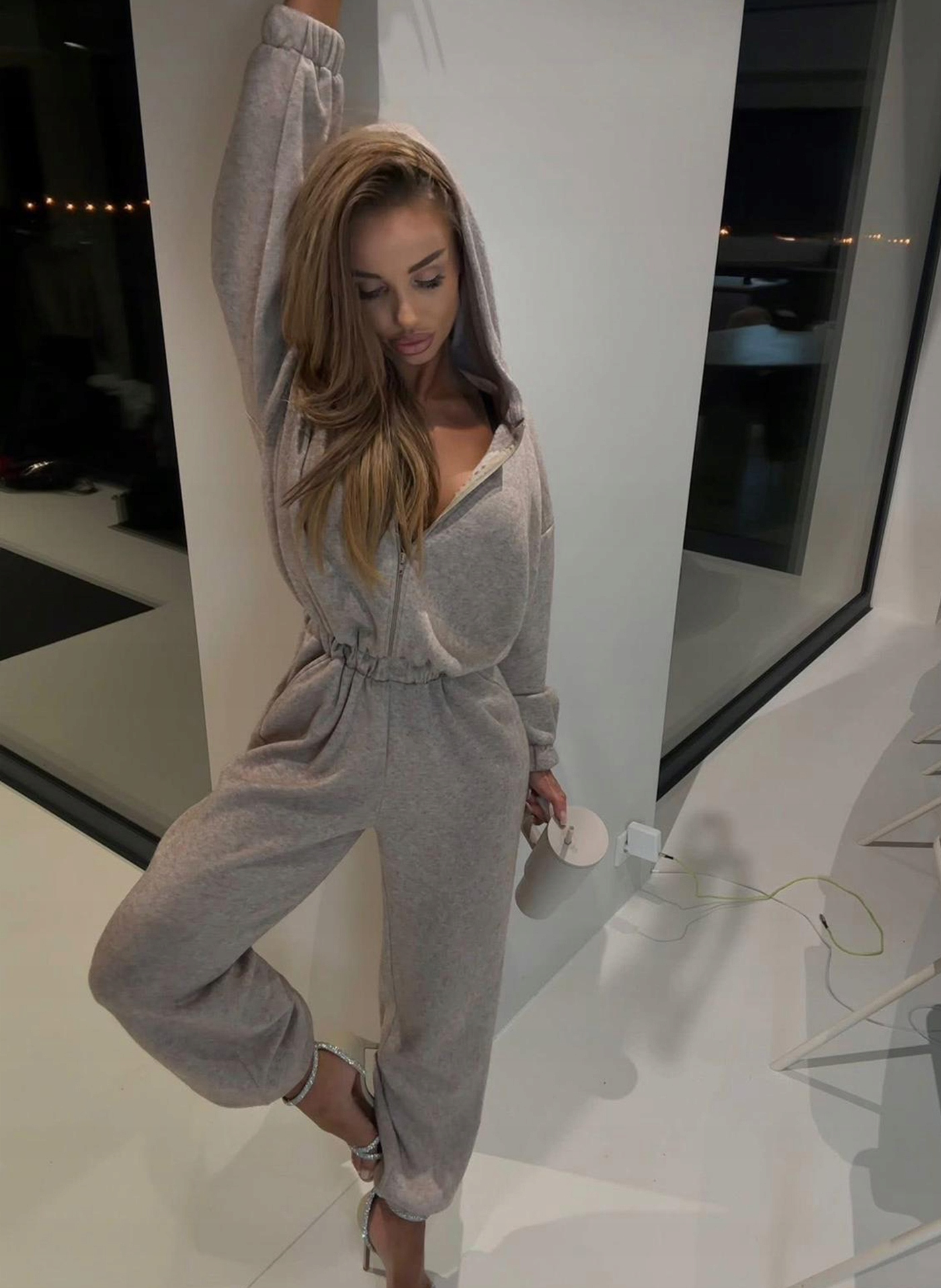 Dámská kombinéza Sonia s vlnou, béžová, barva Agatha Studio One Size