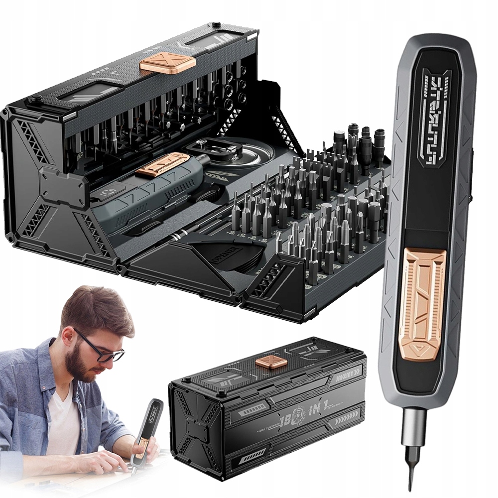 Sada Šroubováků Elektrický Šroubovák S 160 Magnetickými BITy