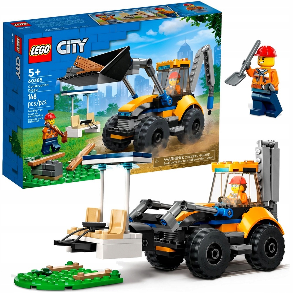 

Lego City 60385 Koparka Buldożer Traktor Widlak