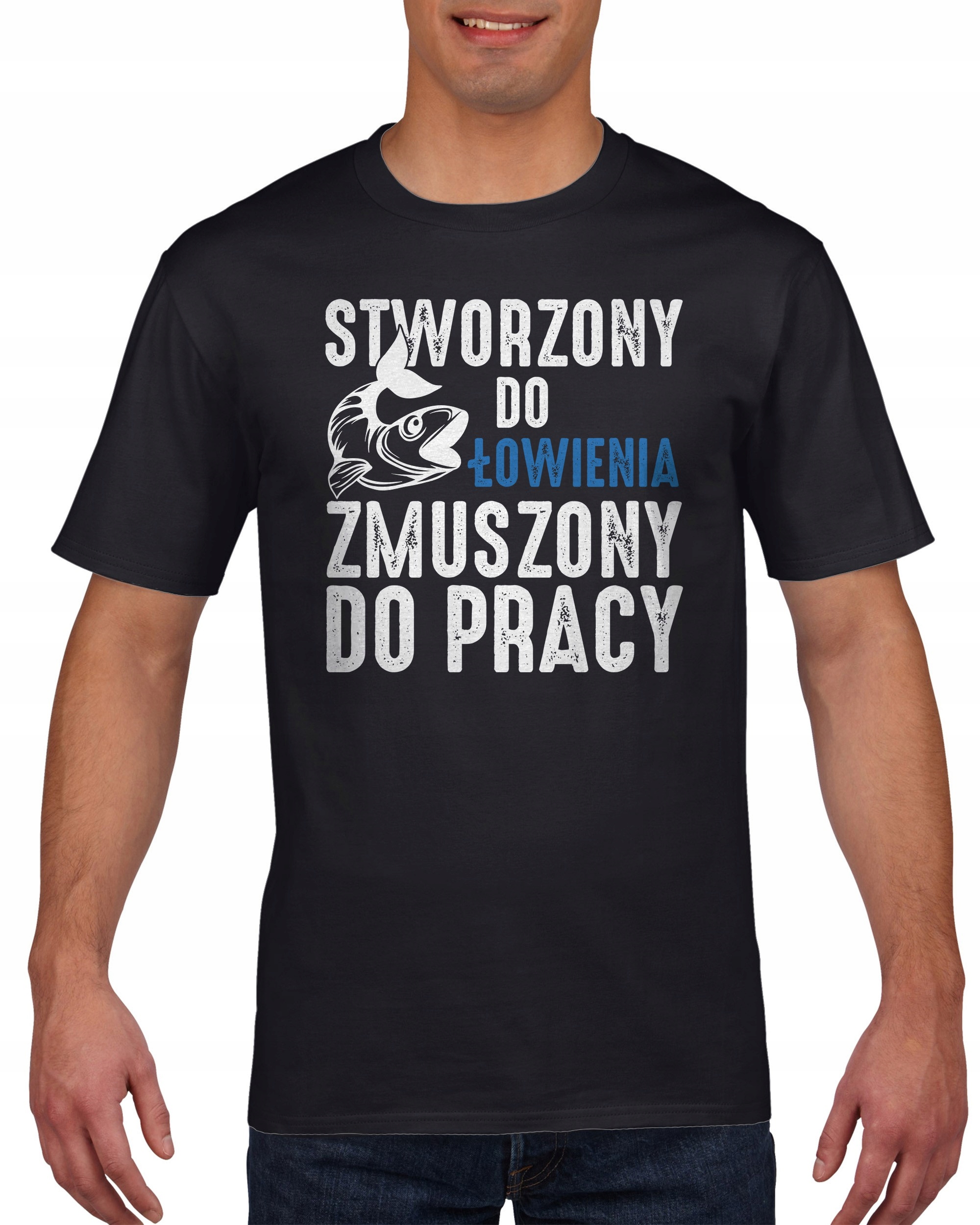 

Koszulka męska Stworzony do łowienia S