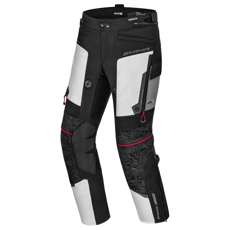 Turistické motocyklové kalhoty Shima Tracker Light Grey textilní Bonus