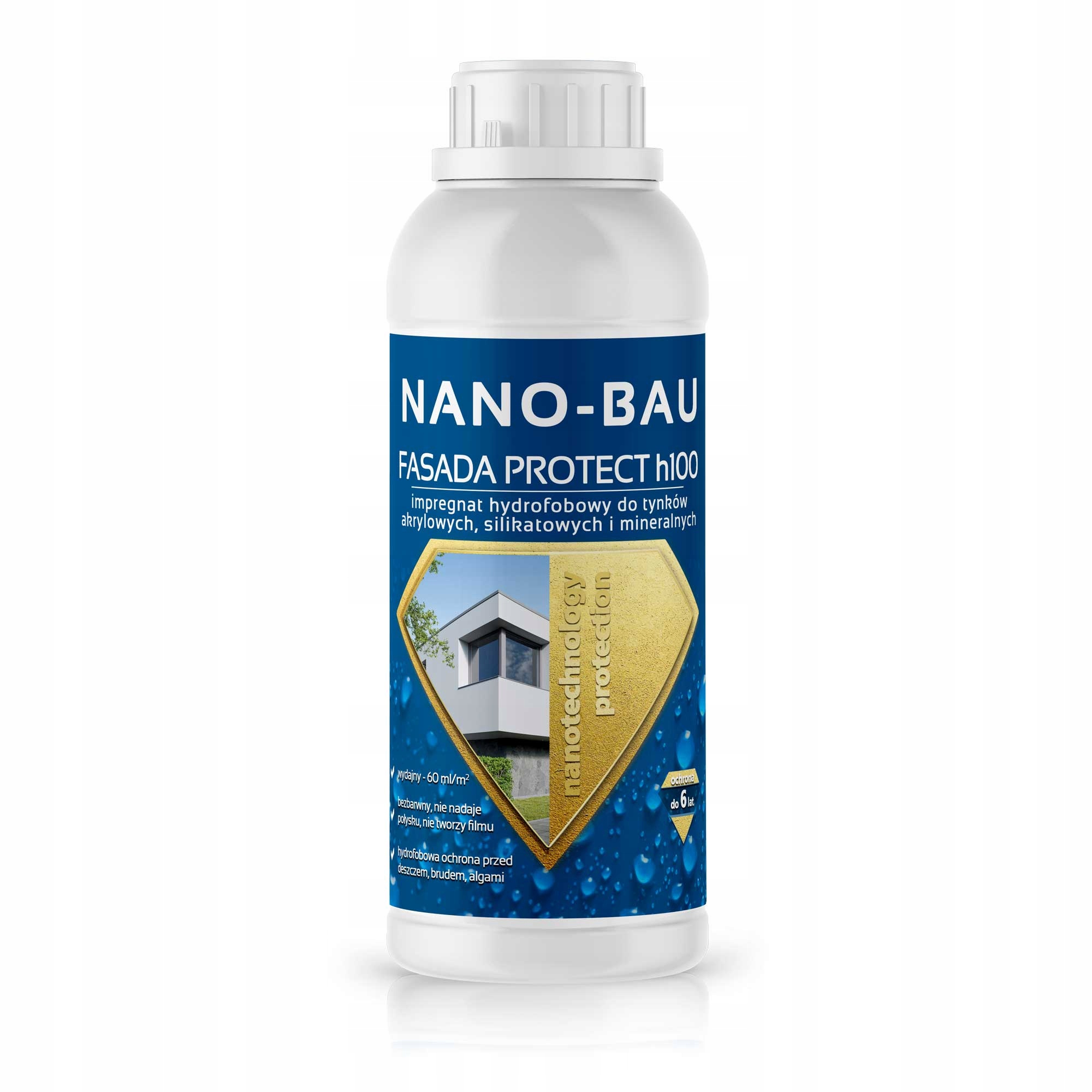 NANO-BAU FASADA PROTECT H100 impregnat do tynków1L