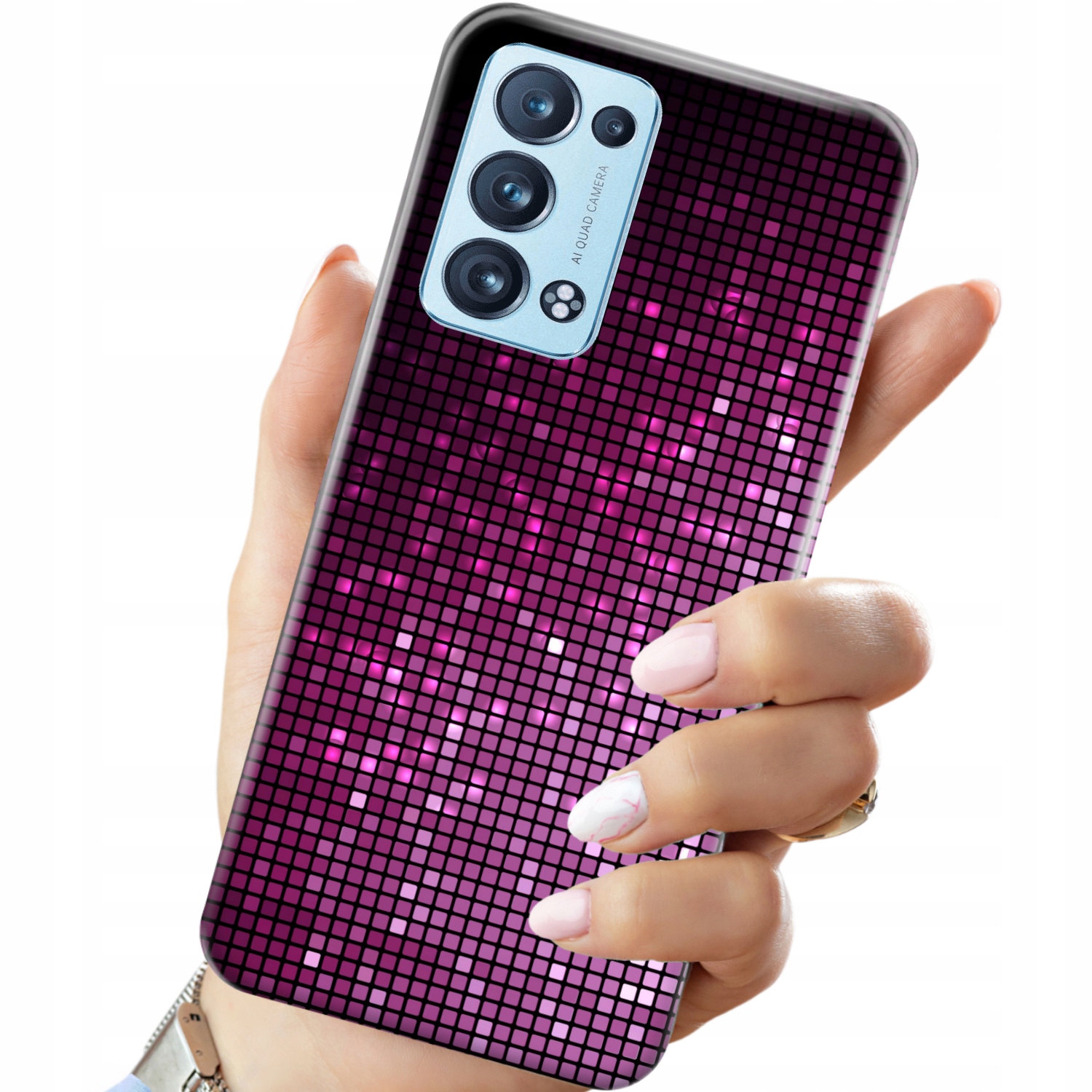 

Etui do Oppo Reno 6 Pro 5G Brokat Brokatowe
