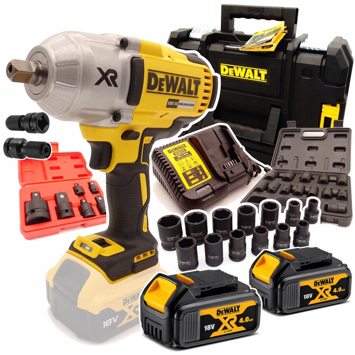 Rázový uťahovák DeWalt DCF899M2 18V 1625NM Sada Kuforov 2x4Ah
