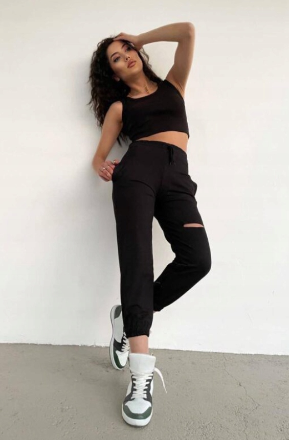 Dámský komplet sportovního dresu černý vel L