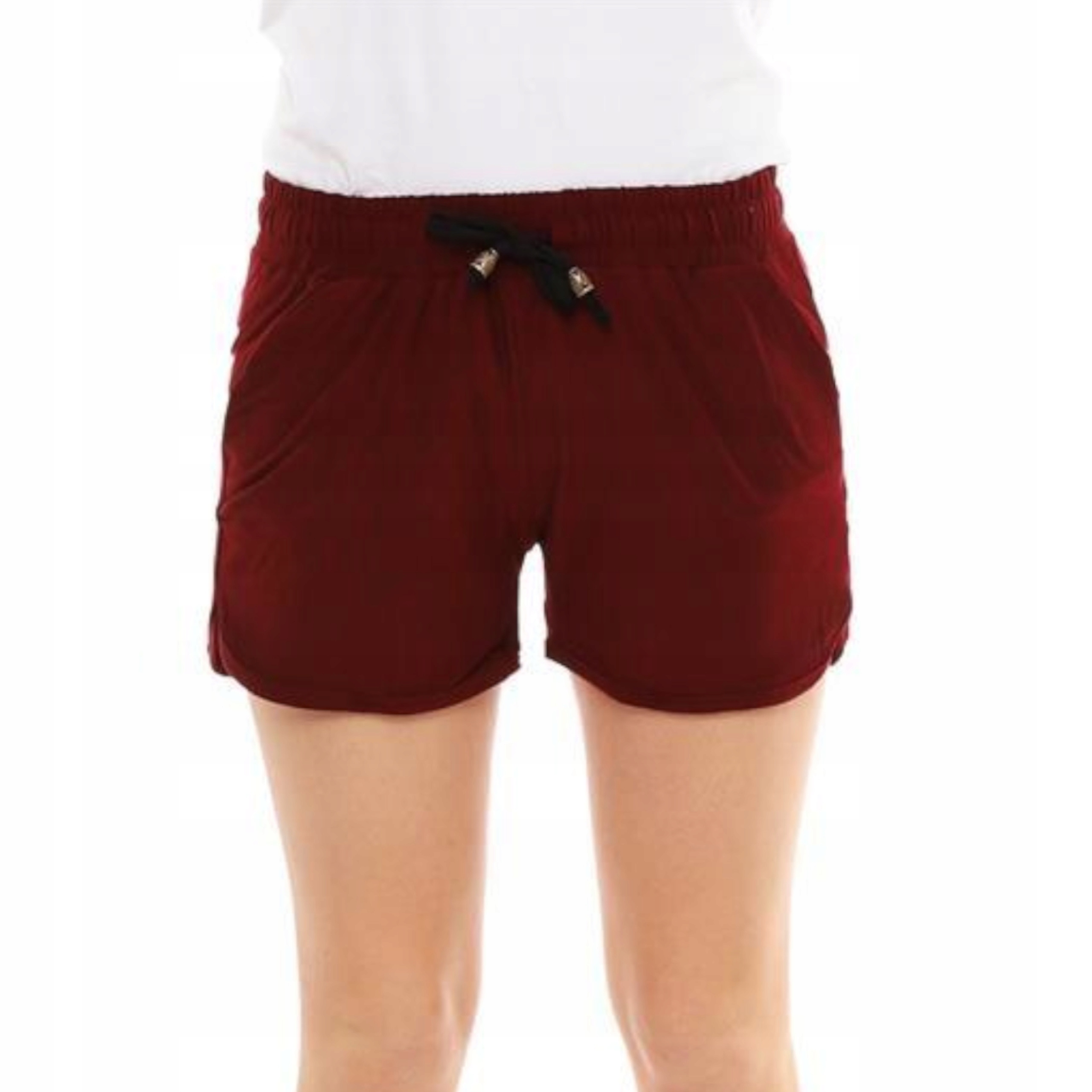 

Krótkie Spodenki szorty dziewczęce Bordo 122-128