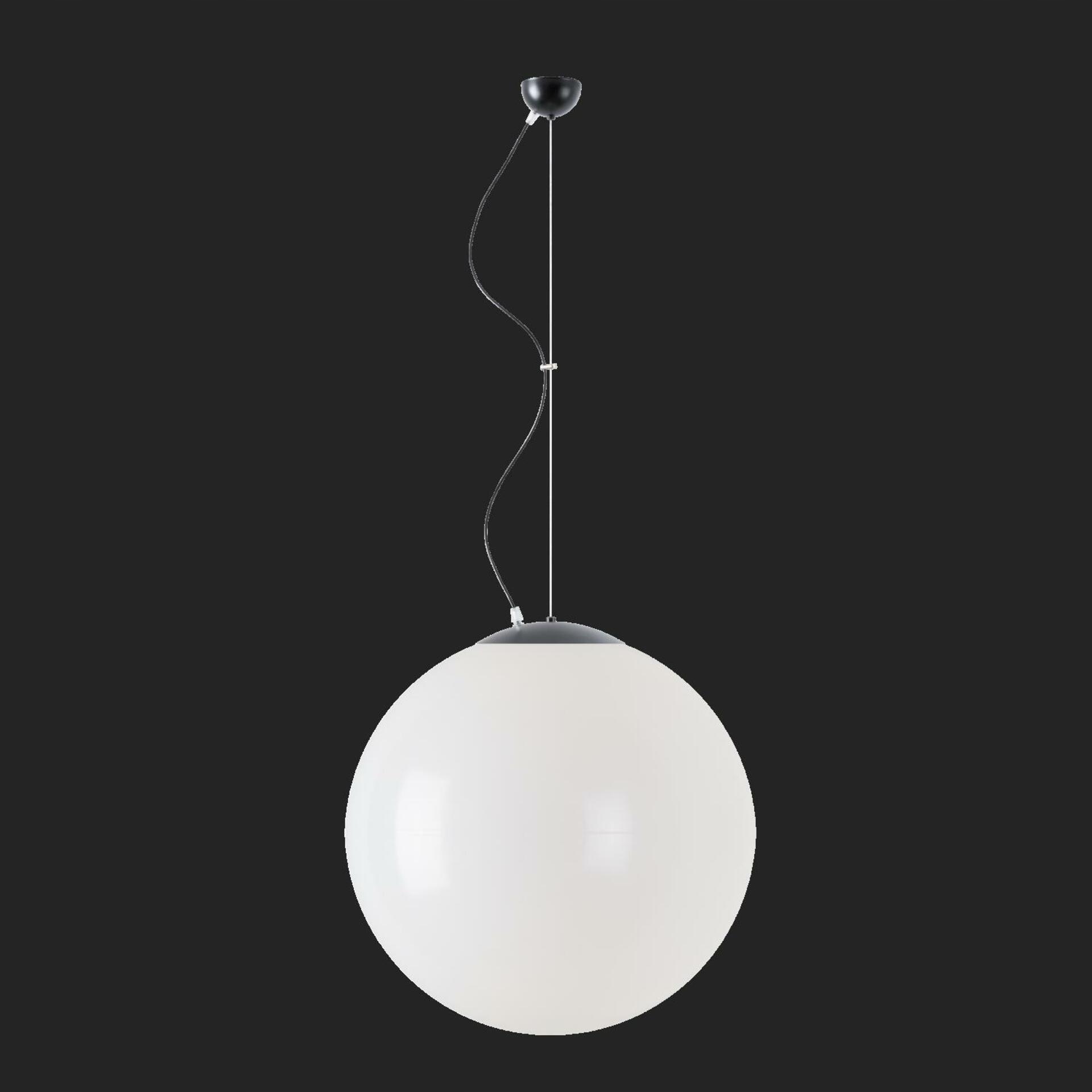 Osmont 61925 Isis L4 závesné plastové svietidlo čierna biela IP40 4000 K 41W