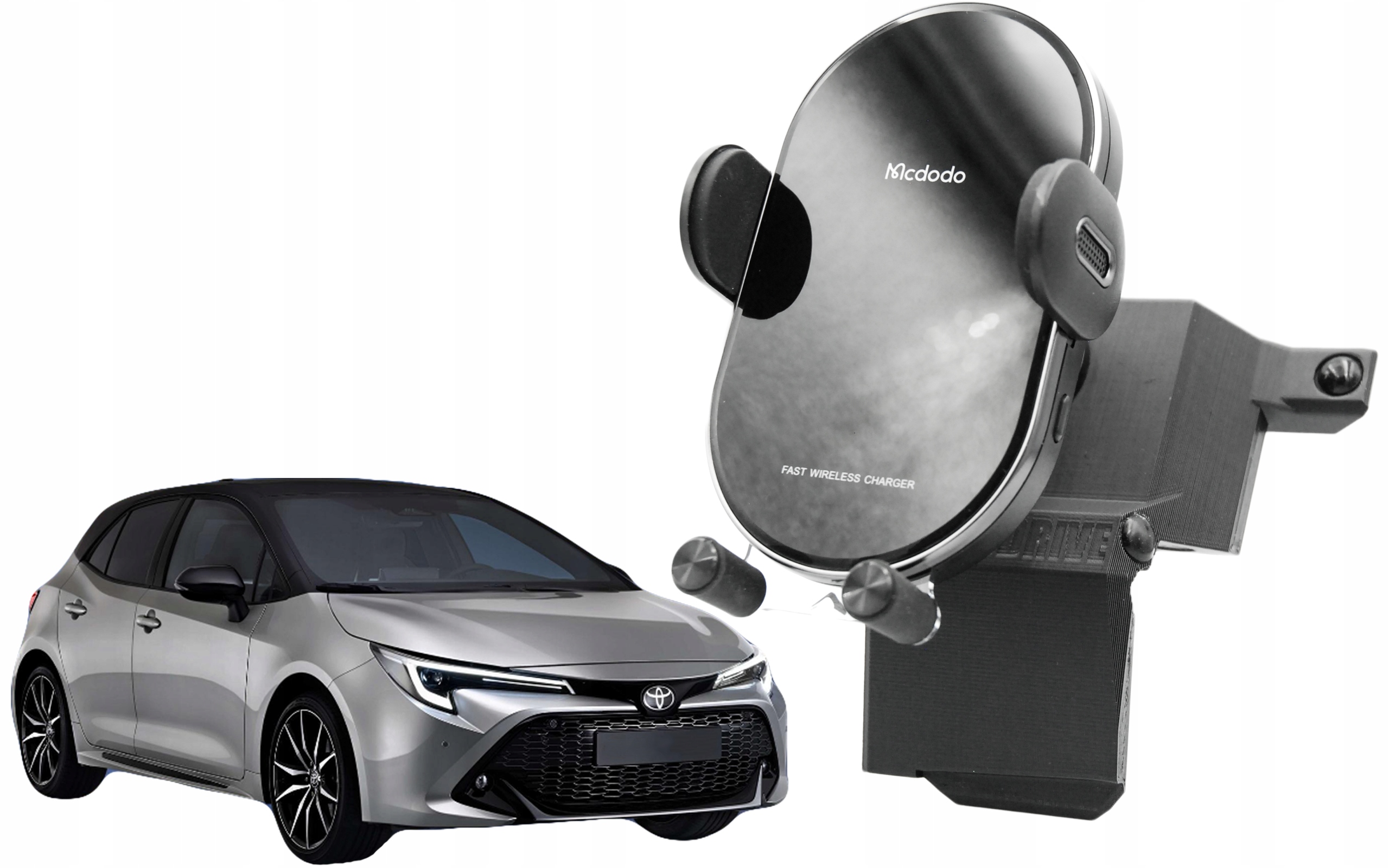 Uchwyt na telefon z ładowaniem Toyota Corolla E21