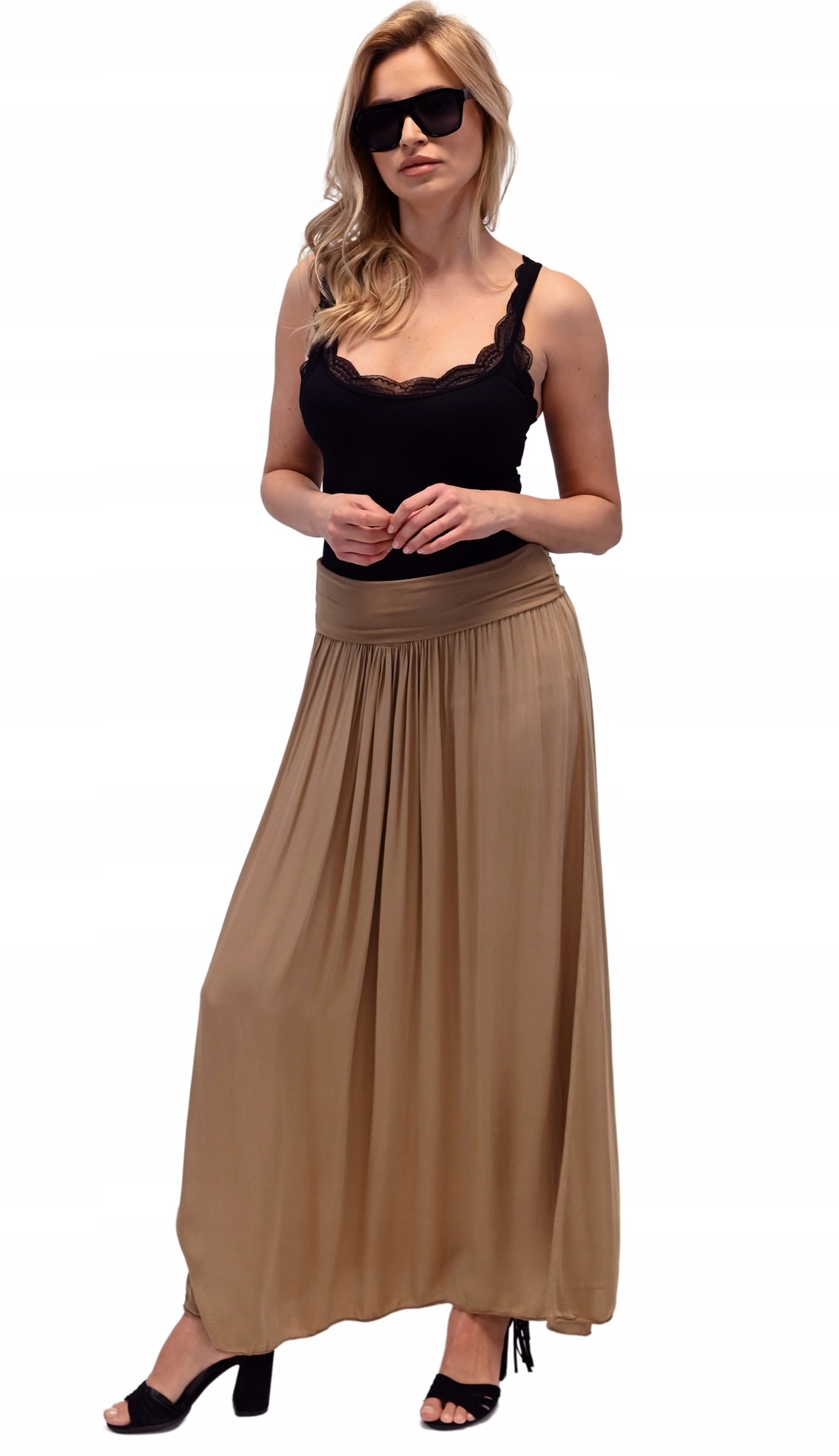 ZWIEWNA DŁUGA SPÓDNICA MAXI DO KOSTEK BOHO DAMSKA Rozmiar uniwersalny