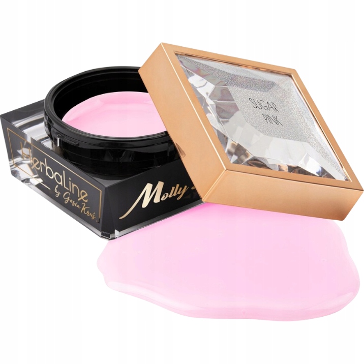 Żel Budujący Do Przedłużania Paznokci Mollylac HerbaLine Sugar Pink