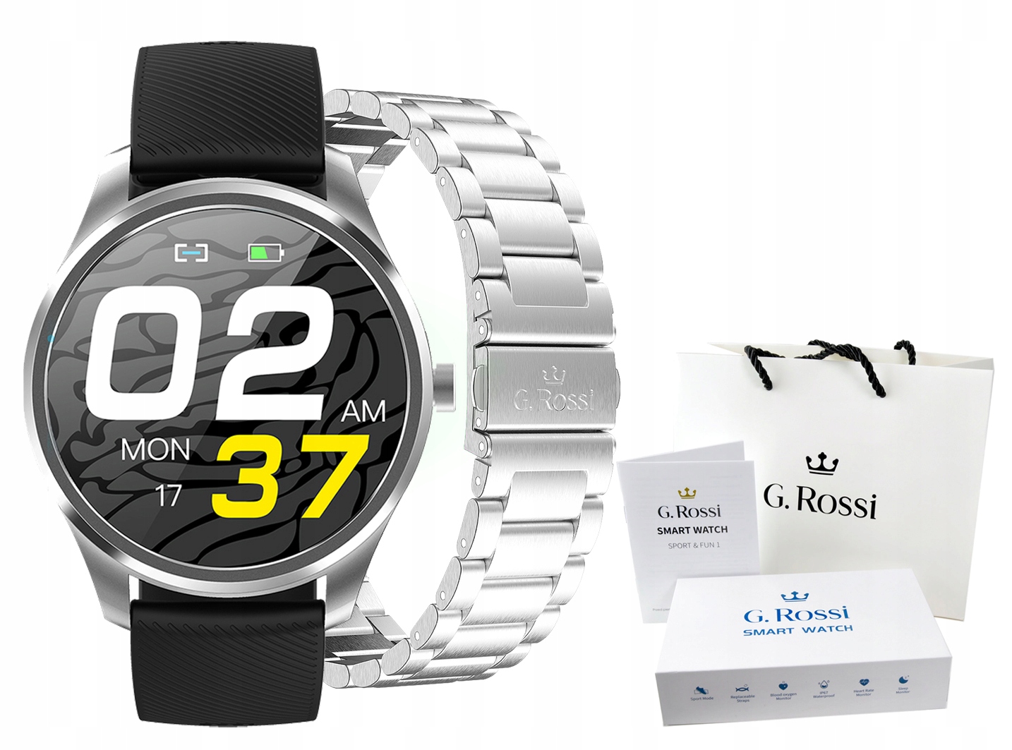 

Gino Rossi zegarek Smartwatch Sms Kroki Fb Puls