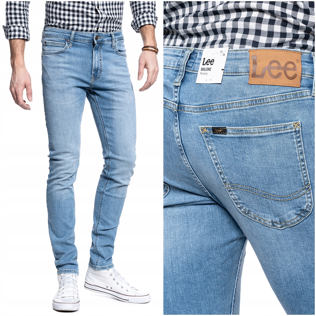 

Lee Malone Męskie Spodnie Jeansowe 34/32