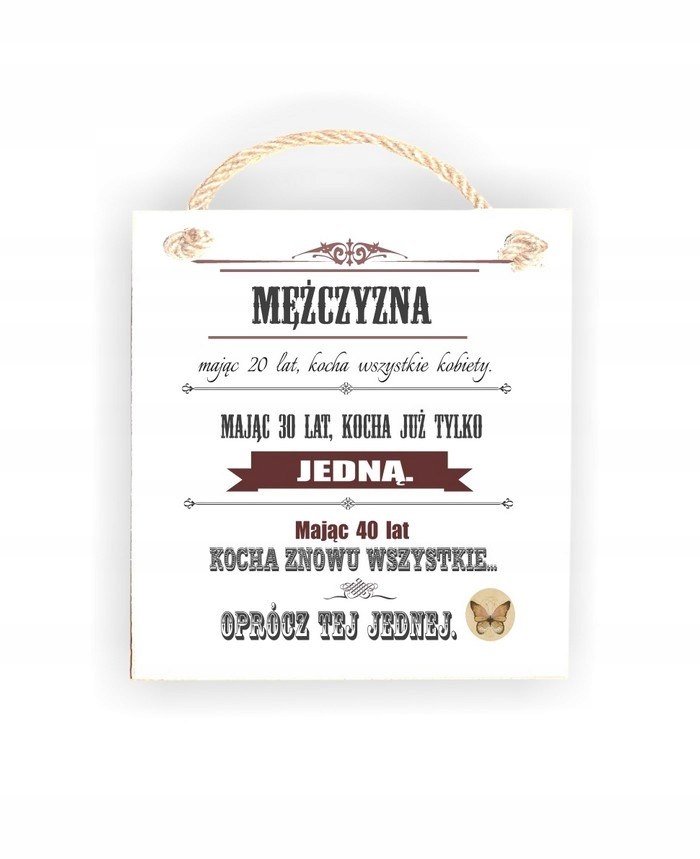 

Tabliczka 05 - "Mężczyzna mając 20 lat.