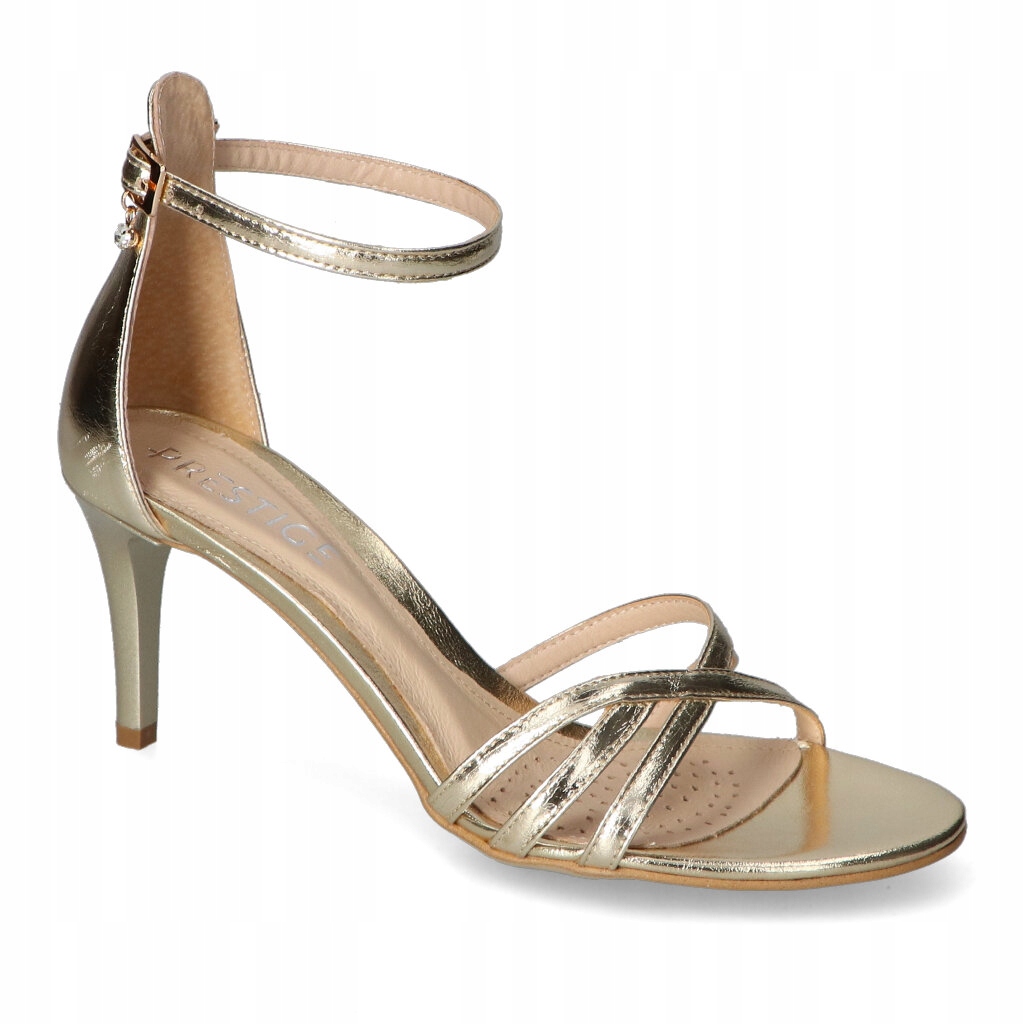 Sandály Prestige 2100/SZP/ZŁ-LICO Zlatá kůže 38