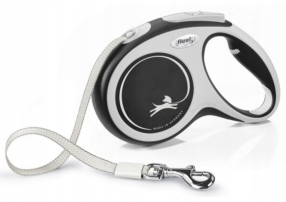 Levně Vodítko s aretací pro psa Flexi New Comfort páska M 5 m černá