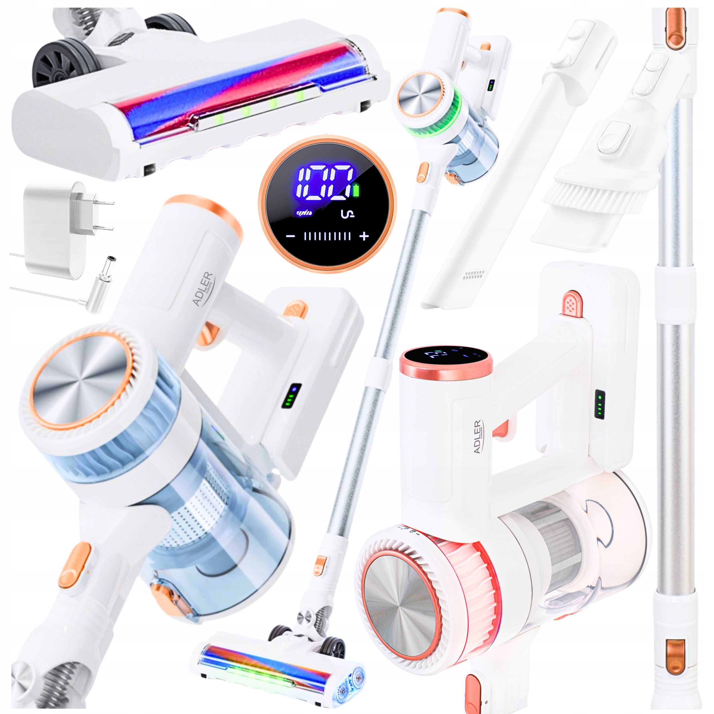 Bezdrôtový Vertikálny Vysávač Bezvreckový Ručný Elektrokefa Pro 10V1