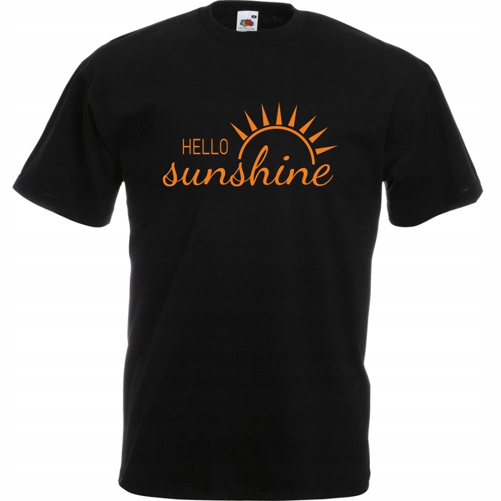 

Koszulka hello sunshine słońce XL czarna