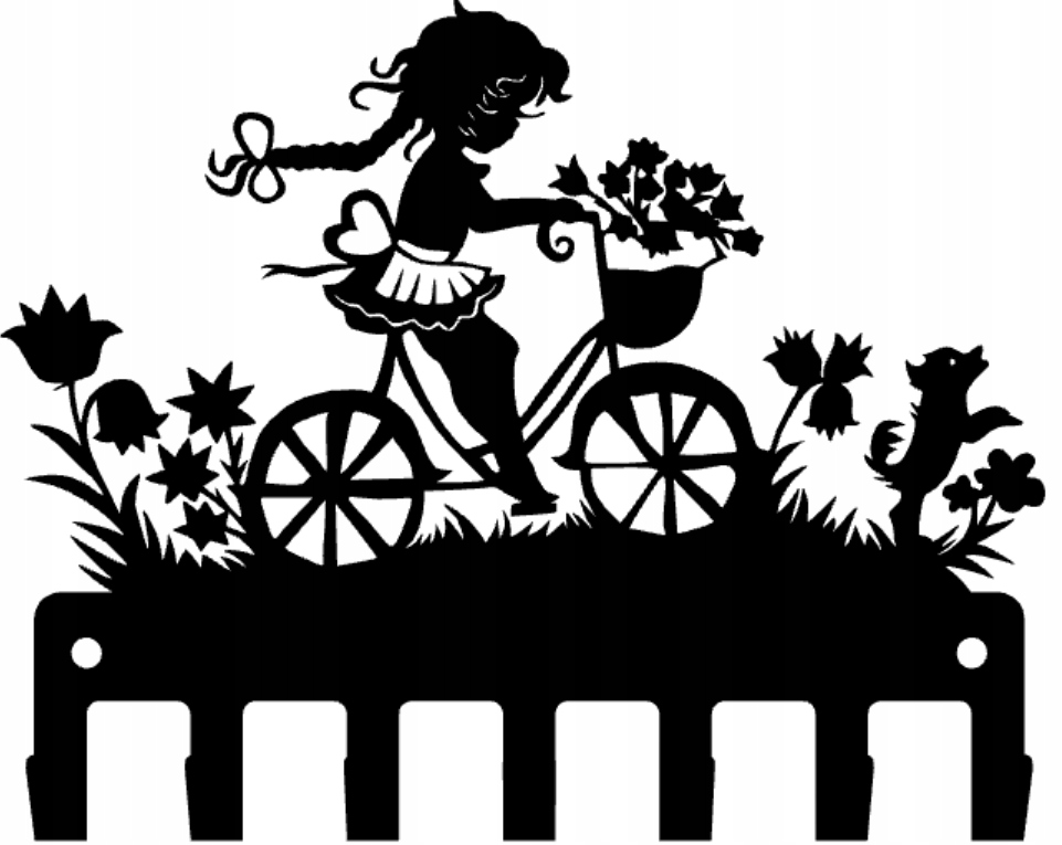 

Wieszak na klucze Dziewczynka na rowerze Loft