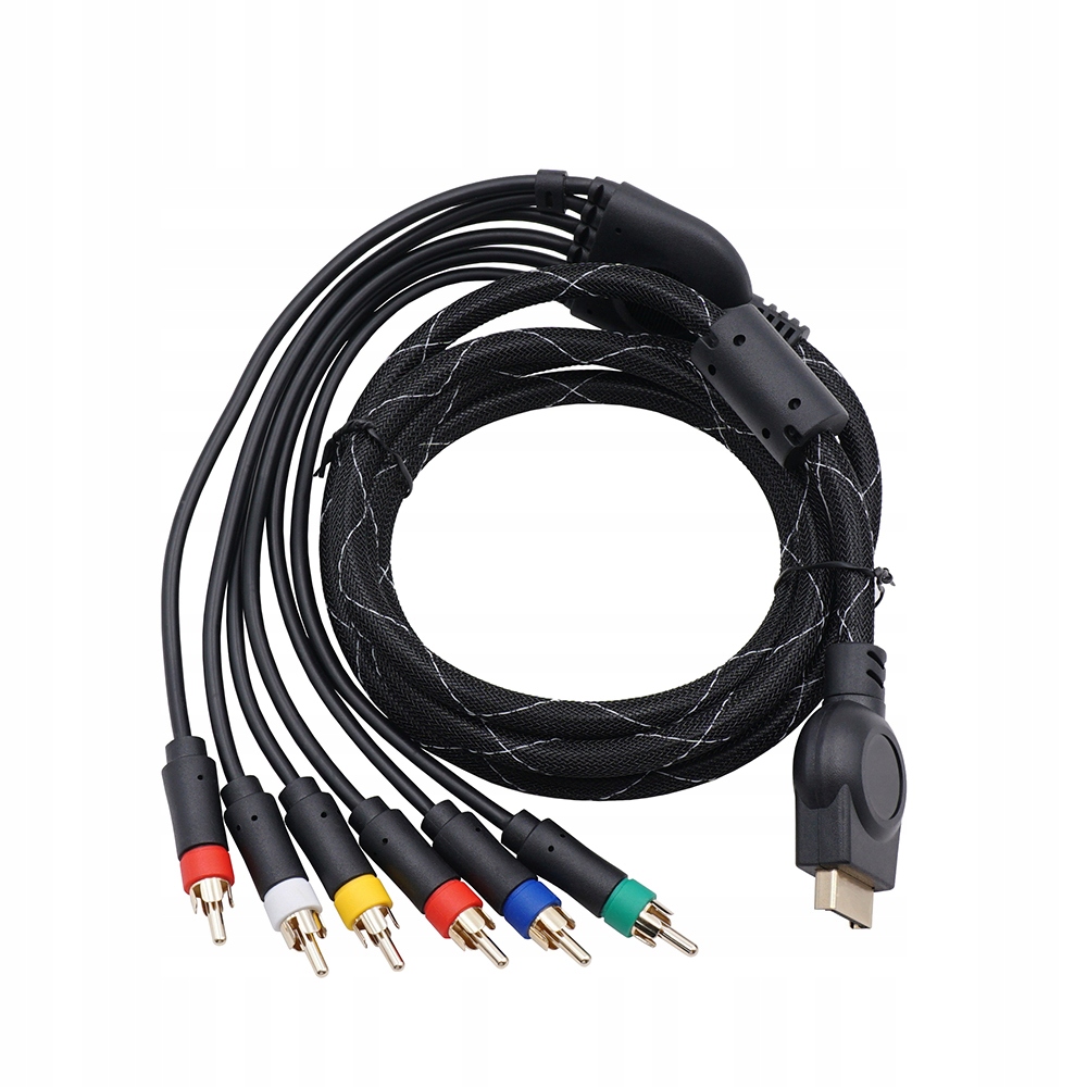 Kabel Ares 2 w 1 Component + AV 6 x RCA 1,7 m do PS2/PS3