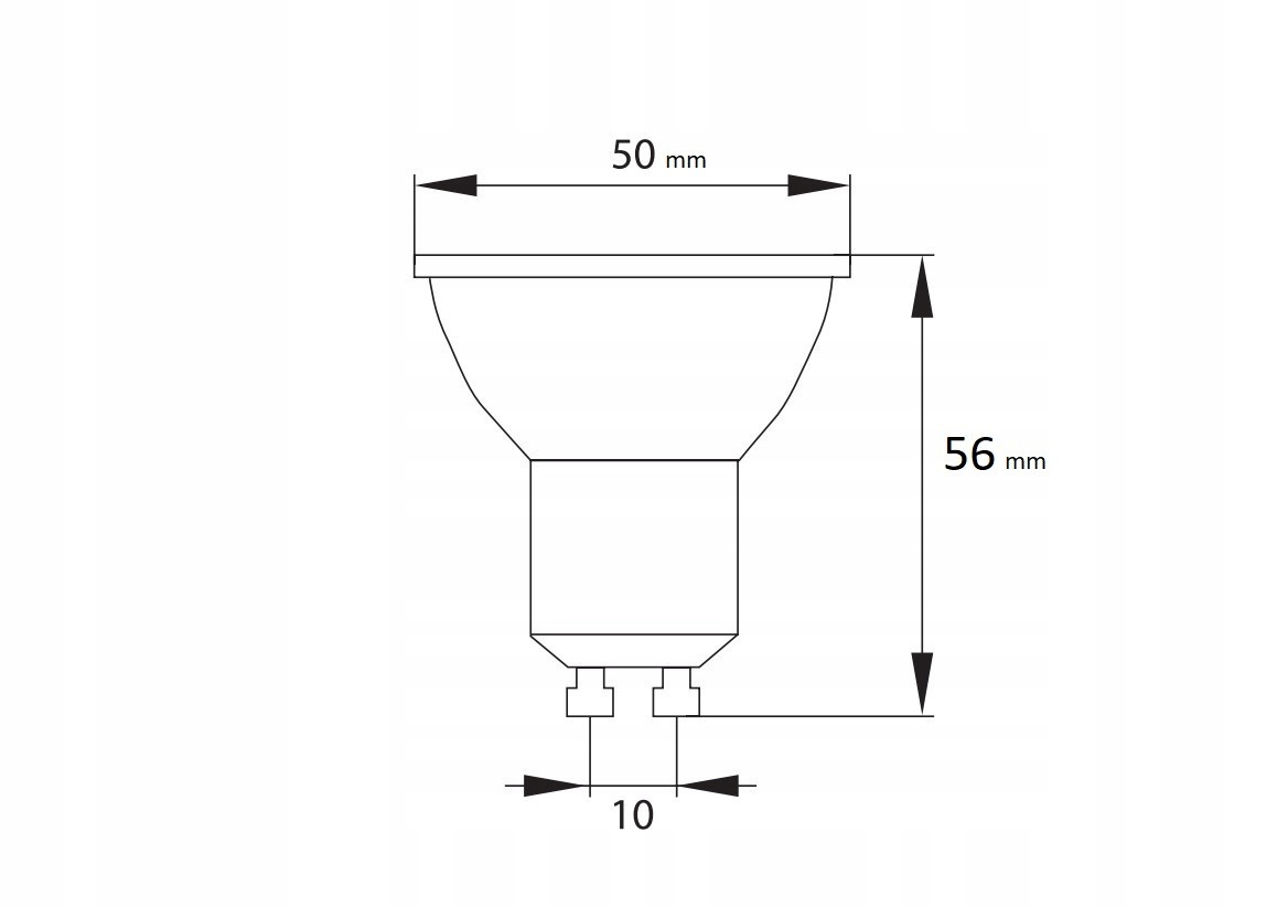 Żarówka LED GU10 1W 230V 6000K 90lm Forever Light Rodzaj LED